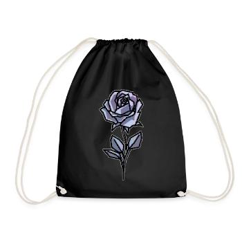 Cassette Futurism Rose Retro Futurism Vaporwave - Drawstring Bag - black - Front