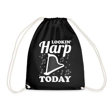 Harpist Harpist - Drawstring Bag - black - Front