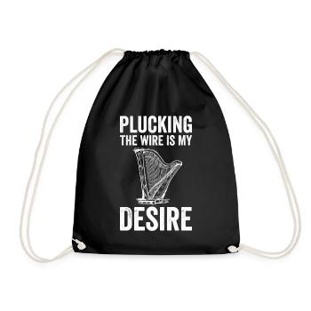 Harpist Harpist - Drawstring Bag - black - Front