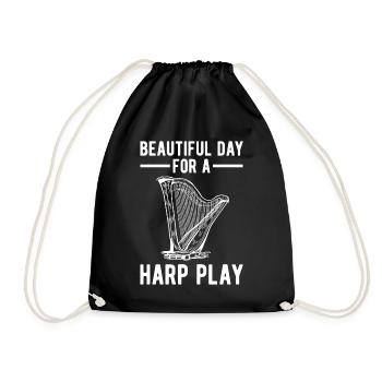 Harpist Harpist - Drawstring Bag - black - Front