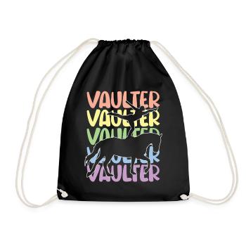 Voltige amusante sur le cheval - Sac de sport léger - noir - Devant