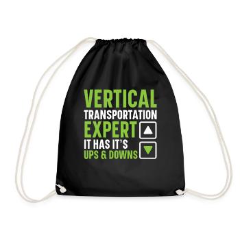 Ascenseurs d’opérateurs experts en transport vertical - Sac de sport léger - noir - Devant