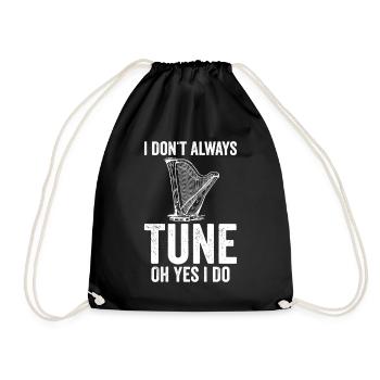 Harpist Harpist - Drawstring Bag - black - Front