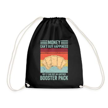 Funny Trading Card Game TCG Retro - Drawstring Bag - black - Front