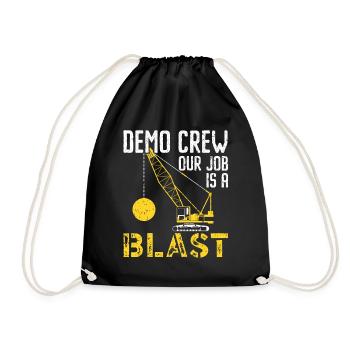 Équipe de démonstration Notre travail est une explosion Démolition de maison - Sac de sport léger - noir - Devant