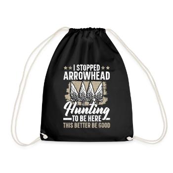 J’ai arrêté la chasse aux pointes de flèches afin de - Sac de sport léger - noir - Devant