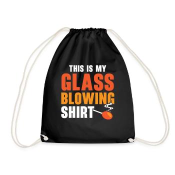 Voici ma chemise soufflée de verre Gaffer souffleur de verre - Sac de sport léger - noir - Devant