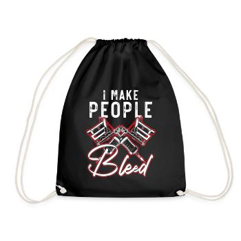 Je fais saigner les gens tatoueur tatoueur - Sac de sport léger - noir - Devant