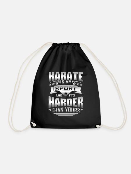 Karate Is My Sports And It's Harder Than Yours - Turnbeutel - Schwarz