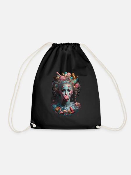 Candycore Aesthetic für Naschkatze - Turnbeutel - Schwarz