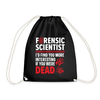 Les médecins légistes vous trouvent intéressant - Sac de sport léger - noir - Devant