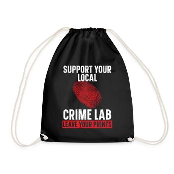 Soutenez votre laboratoire criminel local Hinterl - Sac de sport léger - noir - Devant