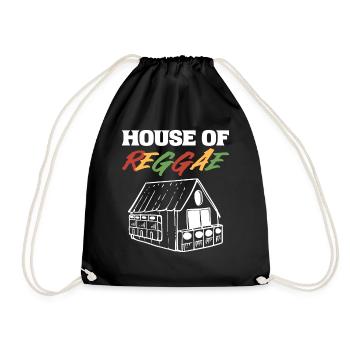 House of Reggae Musicians and Entertainers - Drawstring Bag - black - Front