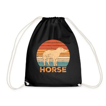 Ex Mormon Tapir Cheval LDS Rétro Exmo - Sac de sport léger - noir - Devant