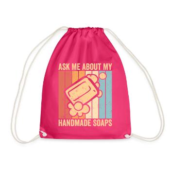 Fabricant de savon amusant - Sac de sport léger - fuchsia - Devant