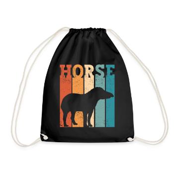 Ex Mormon Tapir Cheval LDS Rétro Exmo - Sac de sport léger - noir - Devant