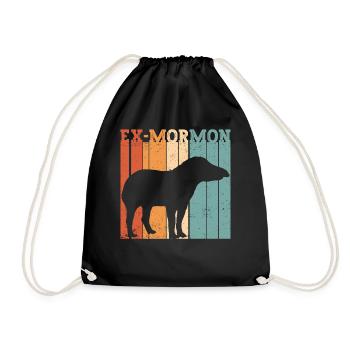 Ex Mormon Tapir Cheval LDS Rétro Exmo - Sac de sport léger - noir - Devant