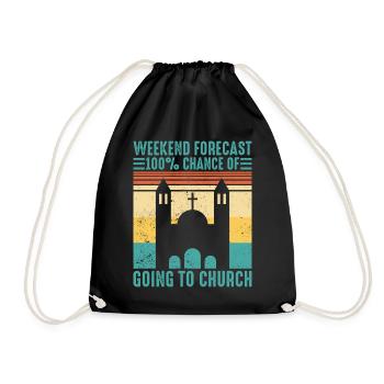 Funny Mormon - Drawstring Bag - black - Front