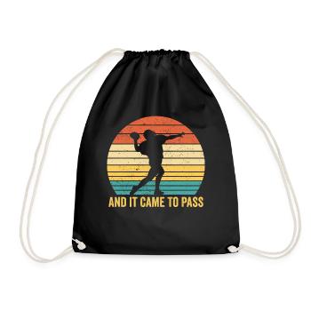 Funny Mormon Missionary LDS Soccer - Drawstring Bag - black - Front