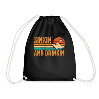 Drôle de trou de maïs Cornhole Retro - Sac de sport léger - noir - Devant