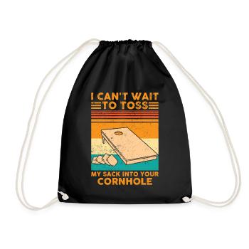 Drôle de trou de maïs - Sac de sport léger - noir - Devant