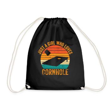 Cornhole Corn Hole Retro - Sac de sport léger - noir - Devant