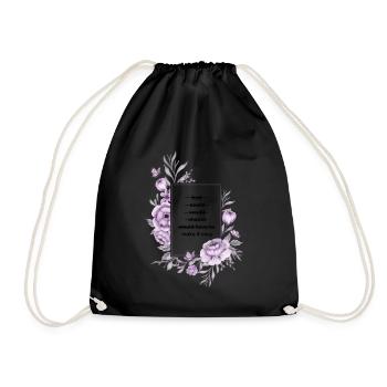 Modern Design - Drawstring Bag - black - Front