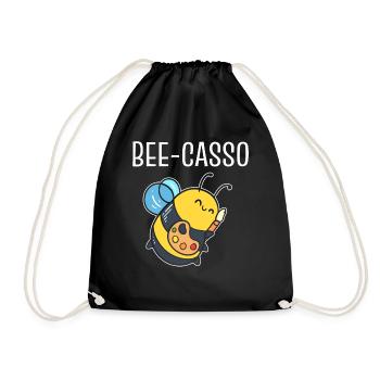 Artists and bee lovers - Drawstring Bag - black - Front