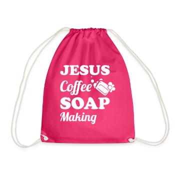 Production de savon Fabricant de savon - Sac de sport léger - fuchsia - Devant