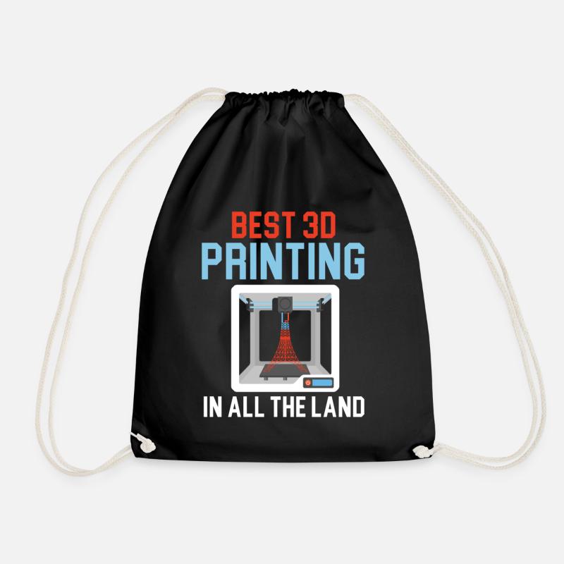 Bester 3D-Drucker im ganzen Land Machinist 3D Prin - Turnbeutel - Schwarz