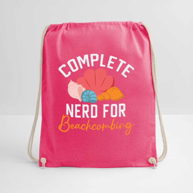 Complete Nerd for Beachcombing Seashell Beachcomb Drawstring Bag