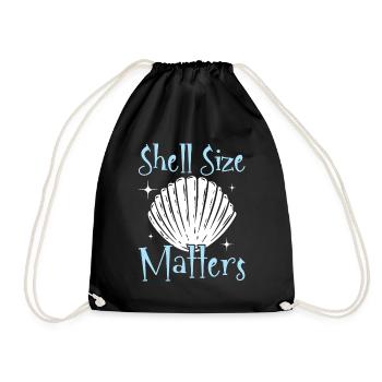 La taille de la coquille est importante Collection de coquillages Beachcomb - Sac de sport léger - noir - Devant