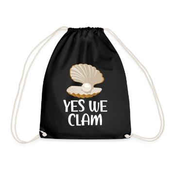 Oui We Clam Shell Collection Shells Beach Combs - Sac de sport léger - noir - Devant