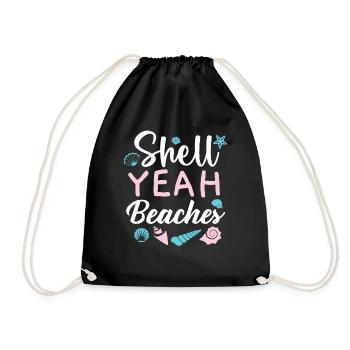 Shell oui Plages Shell Collection Beachcombing - Sac de sport léger - noir - Devant