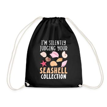 Je juge silencieusement ta coquille Beachc - Sac de sport léger - noir - Devant