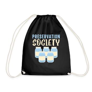 Conservation Society Conservation of Life - Drawstring Bag - black - Front