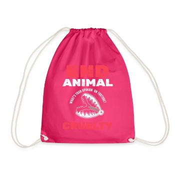 Contre la cruauté envers les animaux de compagnie - Sac de sport léger - fuchsia - Devant