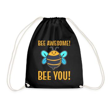 Bee Awesome! Bee You! Beekeeper - Drawstring Bag - black - Front