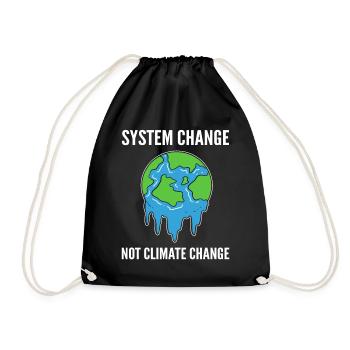 Citations sur le changement climatique Amoureux de la nature - Sac de sport léger - noir - Devant