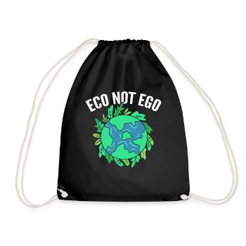 Eco Pas Ego Ecologiste - Sac de sport léger - noir - Devant