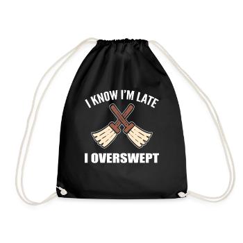 Drôle de femme de ménage gardienne - Sac de sport léger - noir - Devant