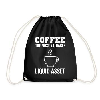 Buchhalter und Kaffeeliebhaber Wirtschaftsprüfer - Turnbeutel - Schwarz - Vorne