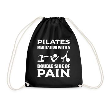 Pilates und Meditation Pilates Instructor - Turnbeutel - Schwarz - Vorne