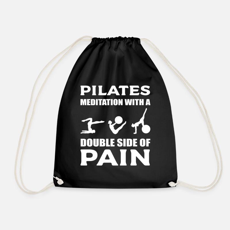 Pilates und Meditation Pilates Instructor - Turnbeutel - Schwarz