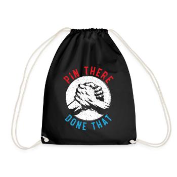 épingle là fait ce bras de fer bras de fer - Sac de sport léger - noir - Devant