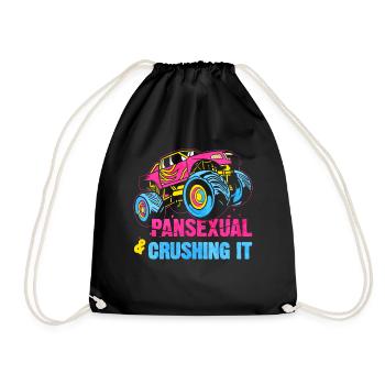 Pansexueller Stolz Monster Truck - Turnbeutel - Schwarz - Vorne