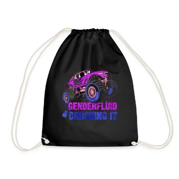 Gender Fluid Pride Monster Truck - Sac de sport léger - noir - Devant