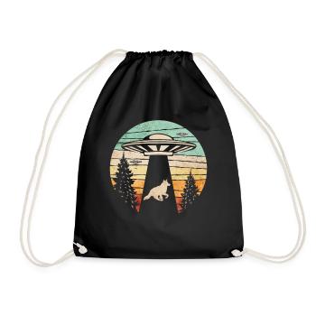Coyote Hunt Coyote Hunter Yote Retro - Sac de sport léger - noir - Devant