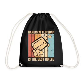 Soap production Soap manufacturer - Drawstring Bag - black - Front