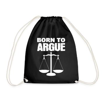 Born To Argue Paralegal - Drawstring Bag - black - Front